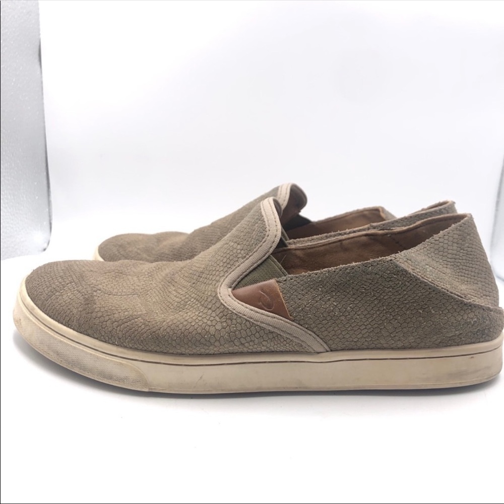 OluKai Women's Brown Suede Slip on Shoes Sz 8.5M